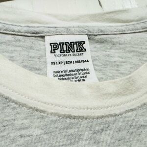 PINK Victoria's Secret Light Gray Tee